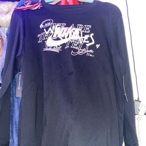 Nike pink and black women’s long sleeve top